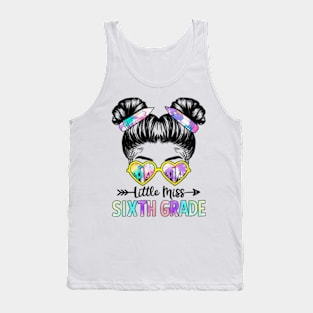 Little Miss Sixth Grade Girls Back To School Shirt Daughter Tank Top